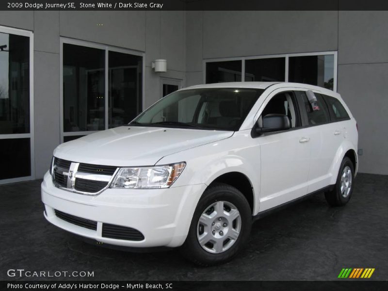 Stone White / Dark Slate Gray 2009 Dodge Journey SE
