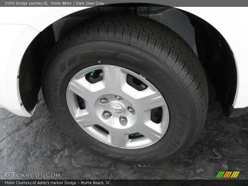 Stone White / Dark Slate Gray 2009 Dodge Journey SE