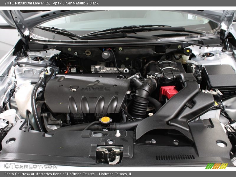 Apex Silver Metallic / Black 2011 Mitsubishi Lancer ES