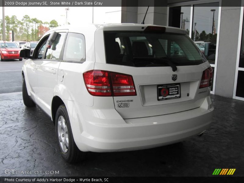 Stone White / Dark Slate Gray 2009 Dodge Journey SE