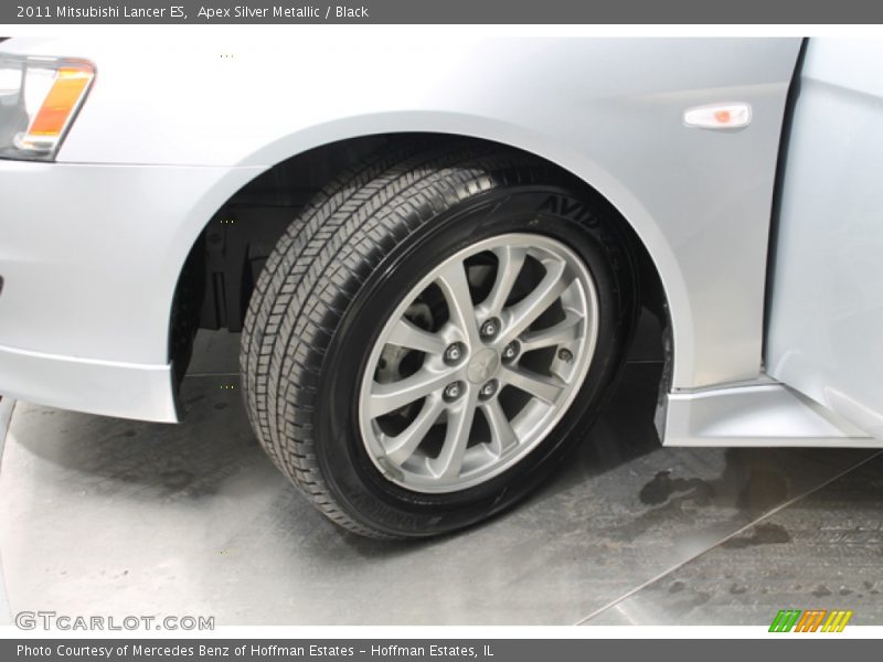 Apex Silver Metallic / Black 2011 Mitsubishi Lancer ES