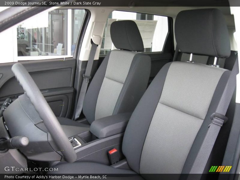 Stone White / Dark Slate Gray 2009 Dodge Journey SE