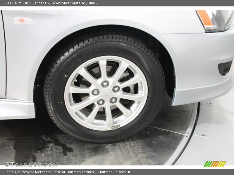 Apex Silver Metallic / Black 2011 Mitsubishi Lancer ES