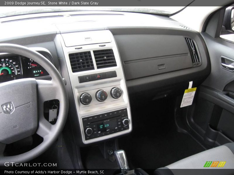 Stone White / Dark Slate Gray 2009 Dodge Journey SE