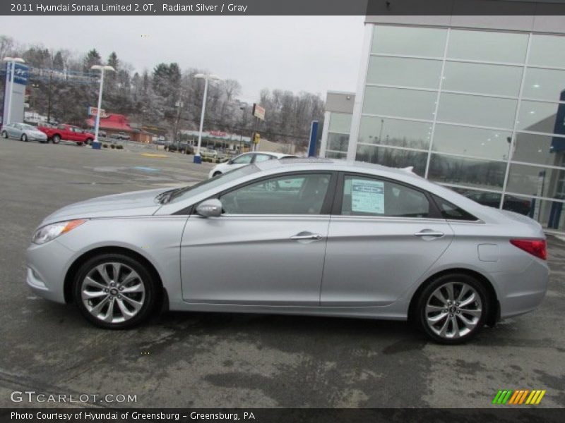Radiant Silver / Gray 2011 Hyundai Sonata Limited 2.0T