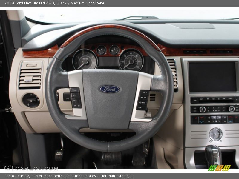Black / Medium Light Stone 2009 Ford Flex Limited AWD