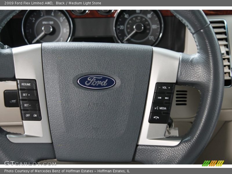 Black / Medium Light Stone 2009 Ford Flex Limited AWD