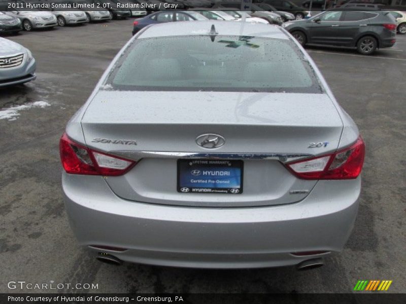 Radiant Silver / Gray 2011 Hyundai Sonata Limited 2.0T