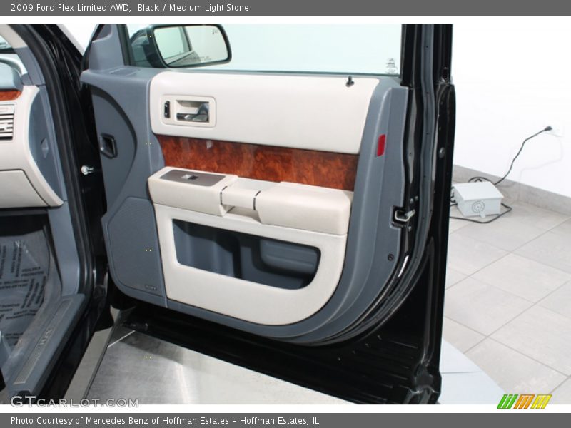 Black / Medium Light Stone 2009 Ford Flex Limited AWD