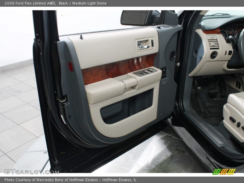 Black / Medium Light Stone 2009 Ford Flex Limited AWD