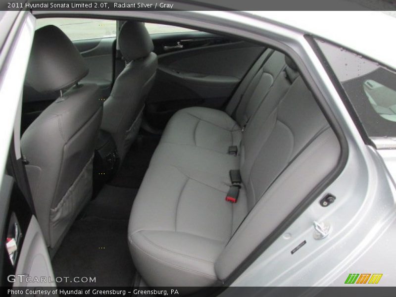 Rear Seat of 2011 Sonata Limited 2.0T
