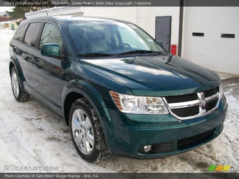 Melbourne Green Pearl / Dark Slate Gray/Light Graystone 2009 Dodge Journey SXT