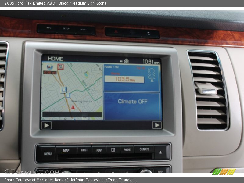 Black / Medium Light Stone 2009 Ford Flex Limited AWD