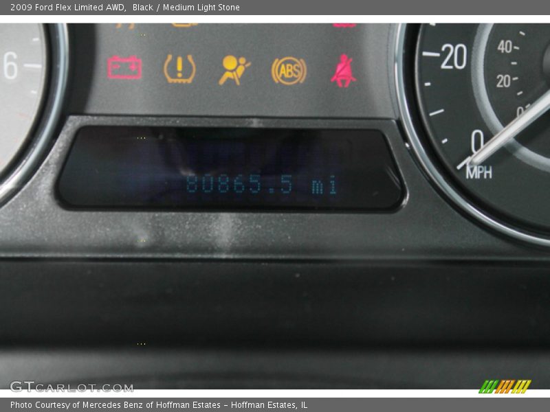 Black / Medium Light Stone 2009 Ford Flex Limited AWD