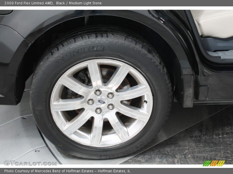 Black / Medium Light Stone 2009 Ford Flex Limited AWD