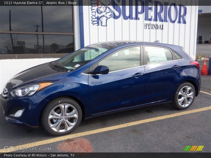 Atlantic Blue / Beige 2013 Hyundai Elantra GT