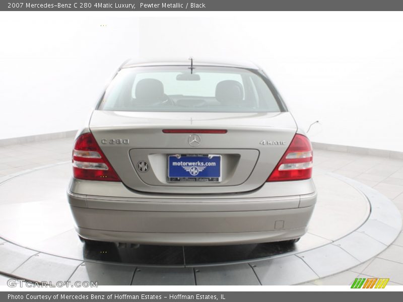 Pewter Metallic / Black 2007 Mercedes-Benz C 280 4Matic Luxury