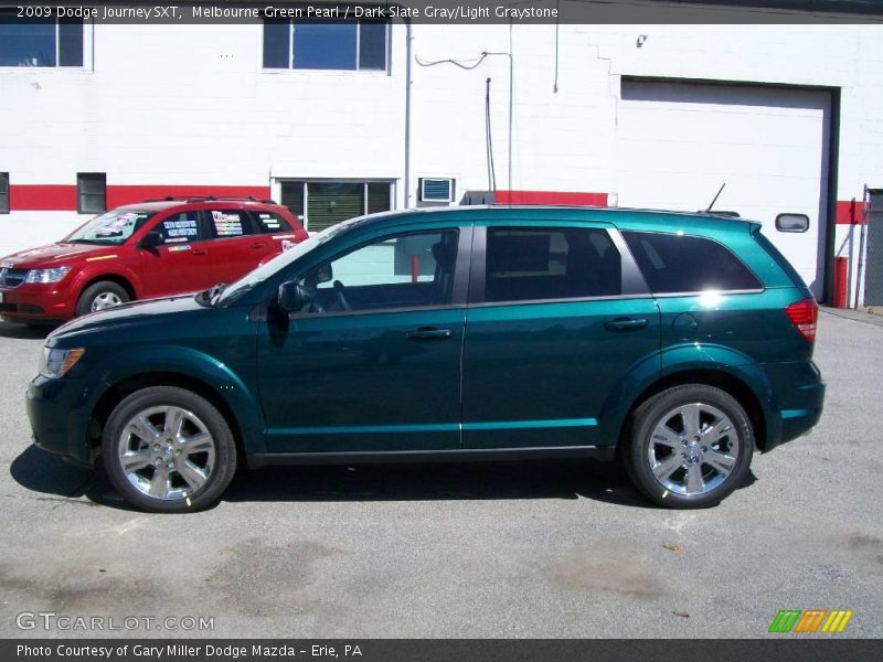 Melbourne Green Pearl / Dark Slate Gray/Light Graystone 2009 Dodge Journey SXT