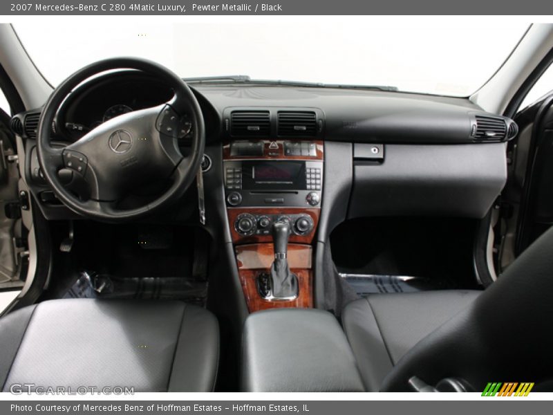 Pewter Metallic / Black 2007 Mercedes-Benz C 280 4Matic Luxury
