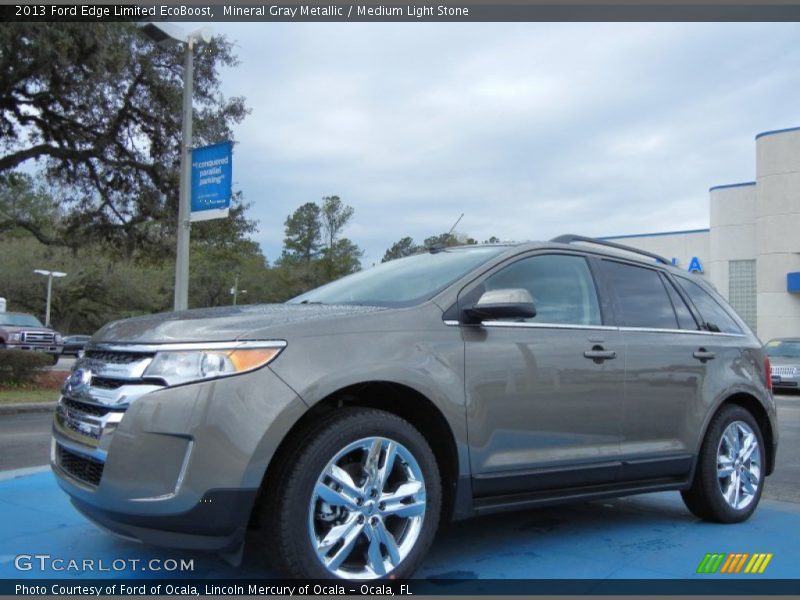 Mineral Gray Metallic / Medium Light Stone 2013 Ford Edge Limited EcoBoost