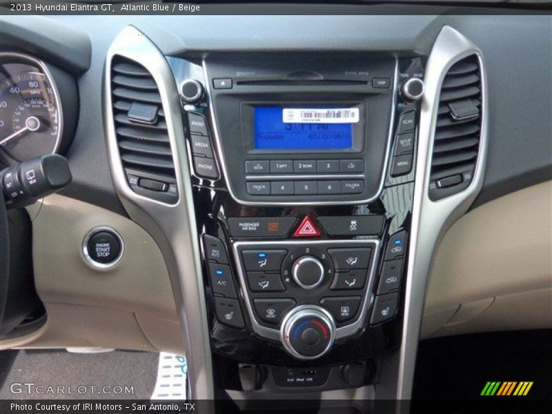 Controls of 2013 Elantra GT