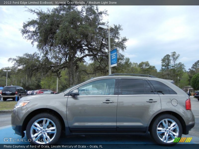 Mineral Gray Metallic / Medium Light Stone 2013 Ford Edge Limited EcoBoost
