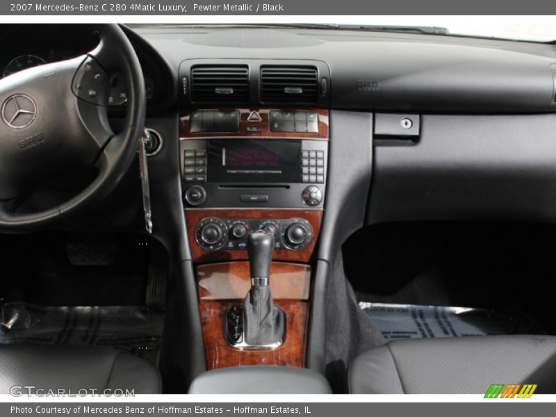 Pewter Metallic / Black 2007 Mercedes-Benz C 280 4Matic Luxury