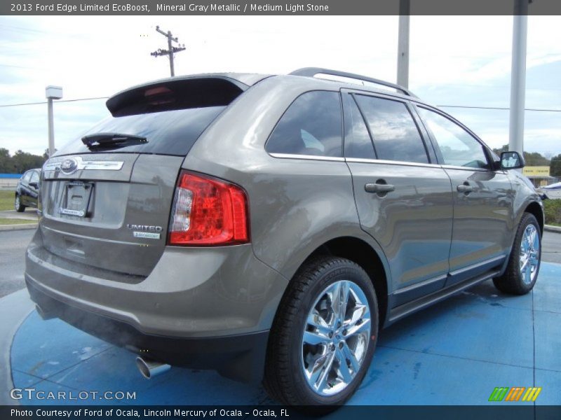 Mineral Gray Metallic / Medium Light Stone 2013 Ford Edge Limited EcoBoost