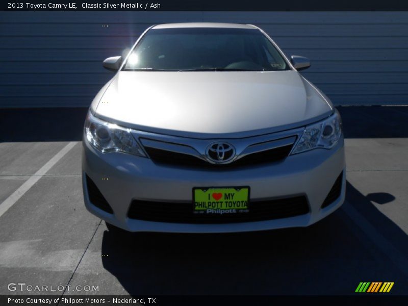 Classic Silver Metallic / Ash 2013 Toyota Camry LE