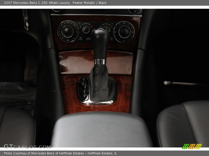 Pewter Metallic / Black 2007 Mercedes-Benz C 280 4Matic Luxury