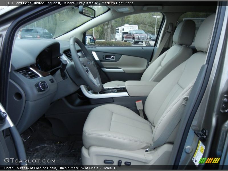 Mineral Gray Metallic / Medium Light Stone 2013 Ford Edge Limited EcoBoost