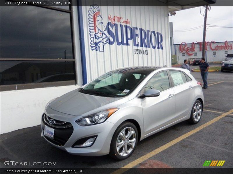 Silver / Blue 2013 Hyundai Elantra GT