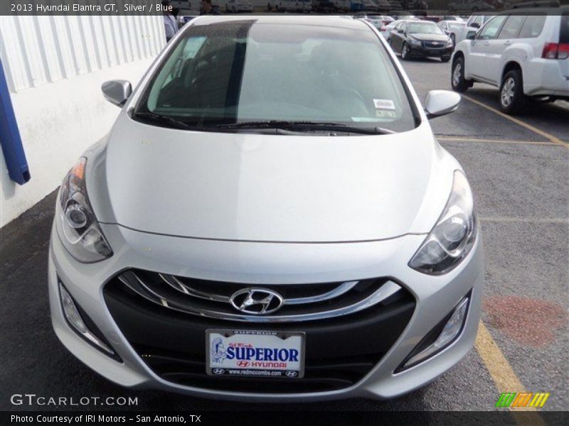 Silver / Blue 2013 Hyundai Elantra GT