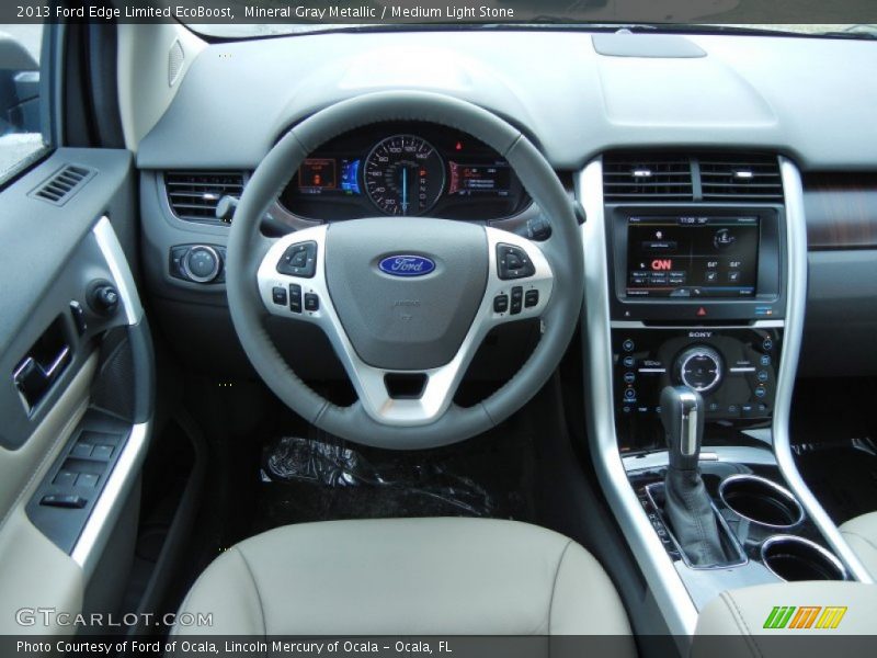 Mineral Gray Metallic / Medium Light Stone 2013 Ford Edge Limited EcoBoost