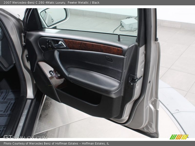Pewter Metallic / Black 2007 Mercedes-Benz C 280 4Matic Luxury
