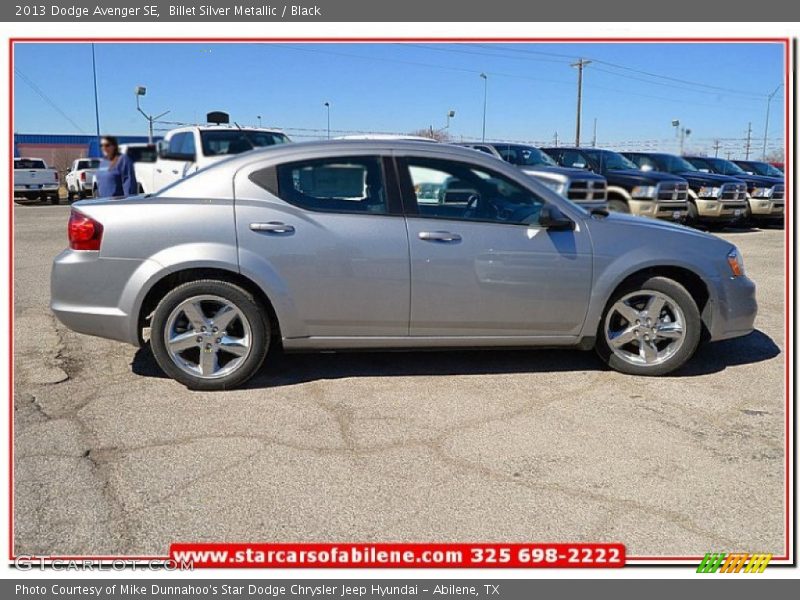 Billet Silver Metallic / Black 2013 Dodge Avenger SE