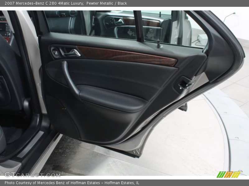 Pewter Metallic / Black 2007 Mercedes-Benz C 280 4Matic Luxury