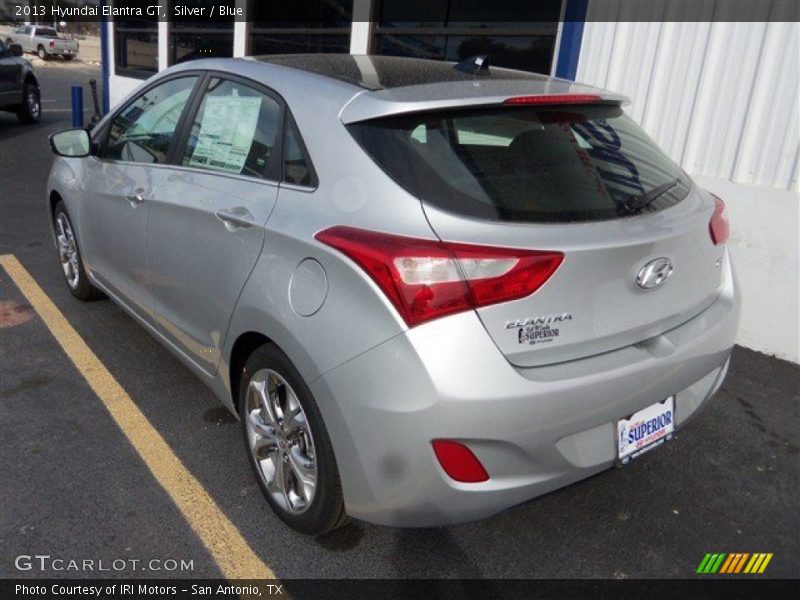 Silver / Blue 2013 Hyundai Elantra GT