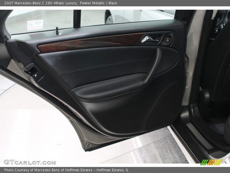 Pewter Metallic / Black 2007 Mercedes-Benz C 280 4Matic Luxury