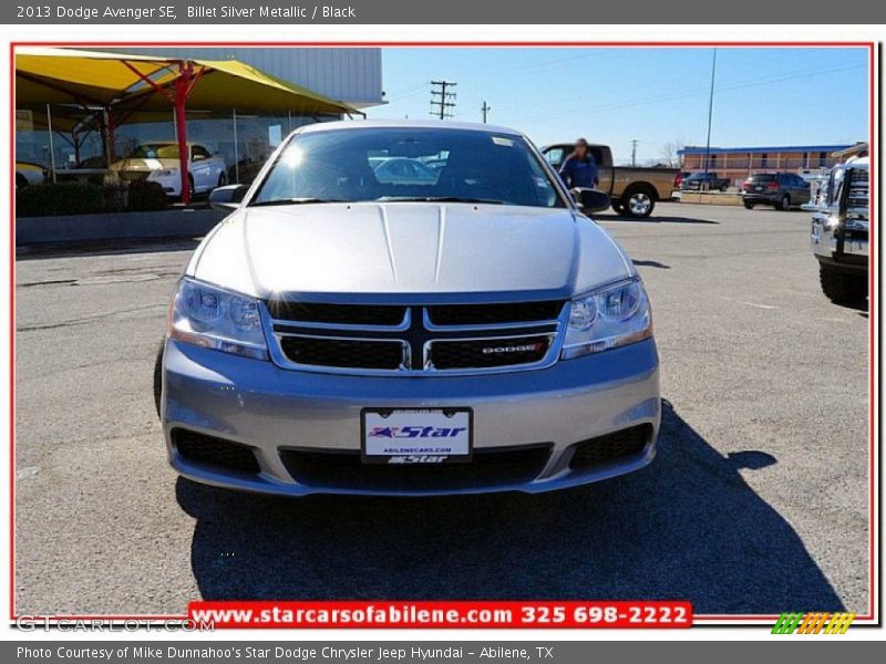Billet Silver Metallic / Black 2013 Dodge Avenger SE