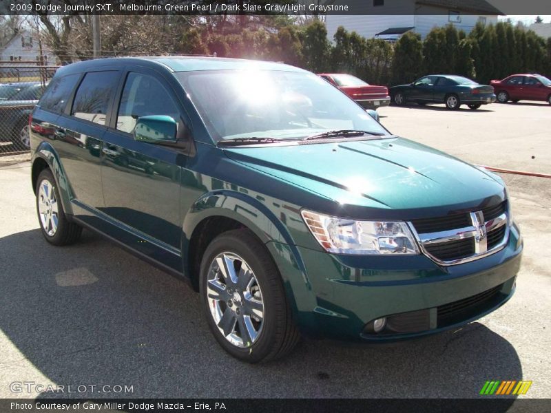 Melbourne Green Pearl / Dark Slate Gray/Light Graystone 2009 Dodge Journey SXT