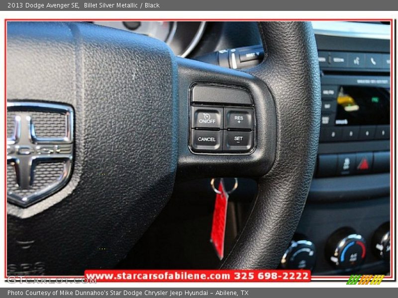 Billet Silver Metallic / Black 2013 Dodge Avenger SE