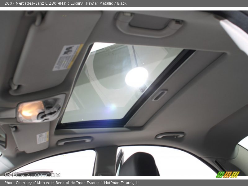 Pewter Metallic / Black 2007 Mercedes-Benz C 280 4Matic Luxury
