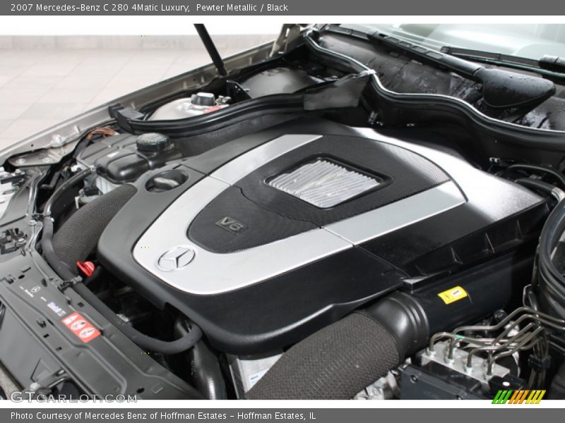 Pewter Metallic / Black 2007 Mercedes-Benz C 280 4Matic Luxury