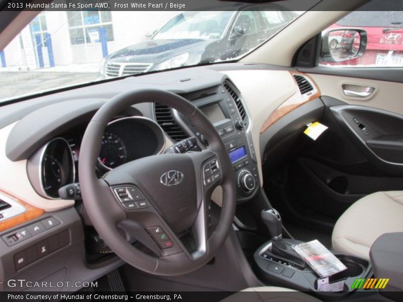 Beige Interior - 2013 Santa Fe Sport AWD 
