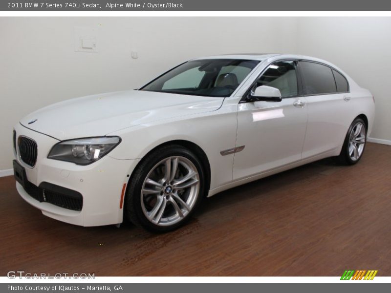 Front 3/4 View of 2011 7 Series 740Li Sedan
