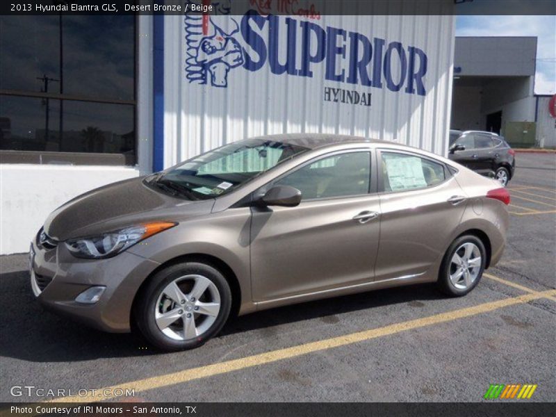 Desert Bronze / Beige 2013 Hyundai Elantra GLS