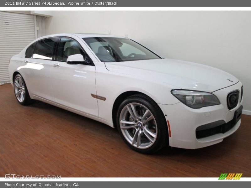 Alpine White / Oyster/Black 2011 BMW 7 Series 740Li Sedan