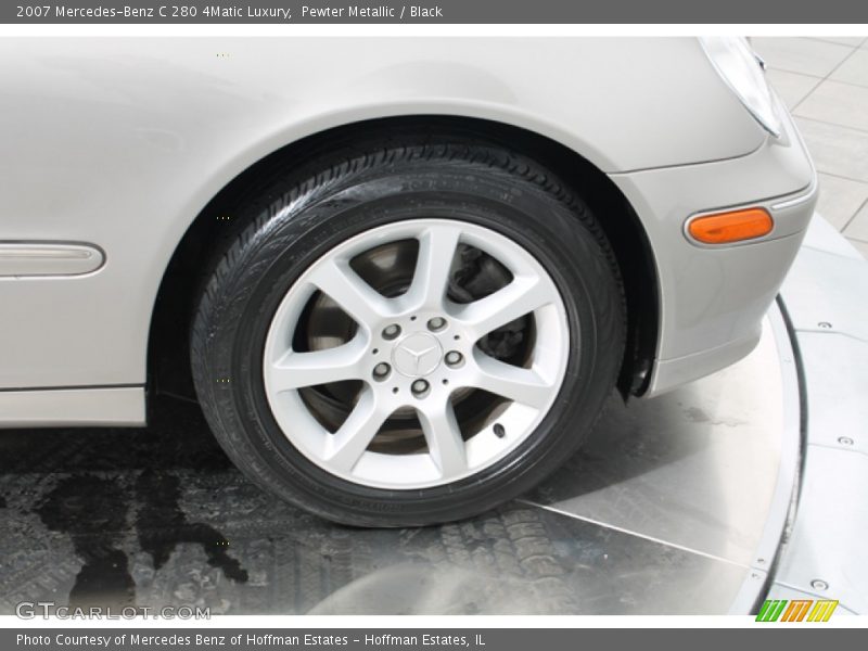 Pewter Metallic / Black 2007 Mercedes-Benz C 280 4Matic Luxury