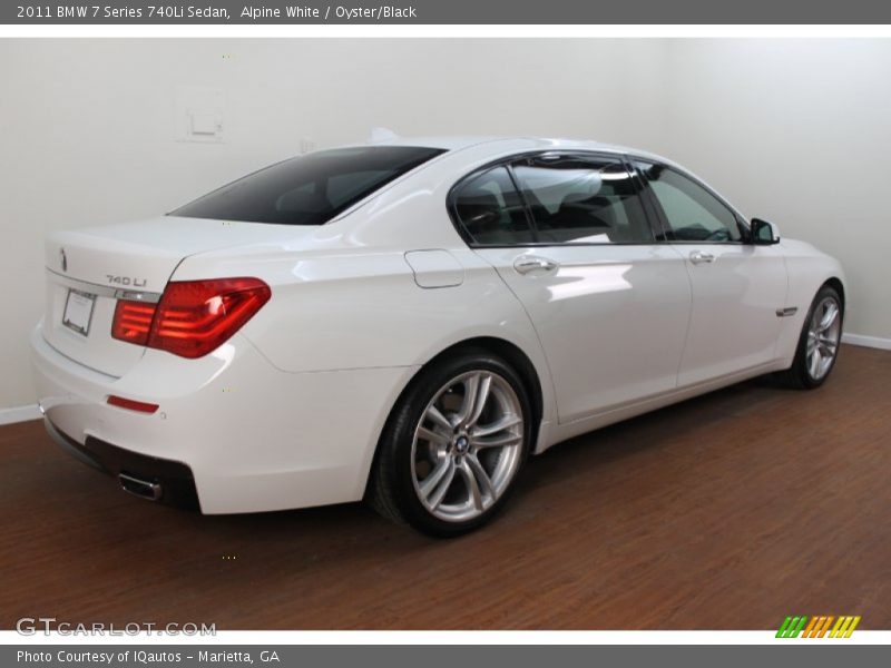Alpine White / Oyster/Black 2011 BMW 7 Series 740Li Sedan